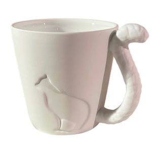 Kinto Mugtail Cat Feline Meow Porcelain Coffee Tea Cup Mug